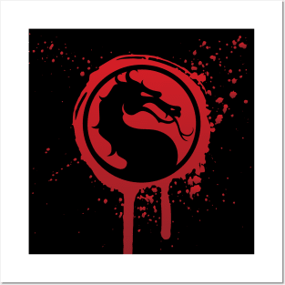 Mortal Kombat Splatter Posters and Art